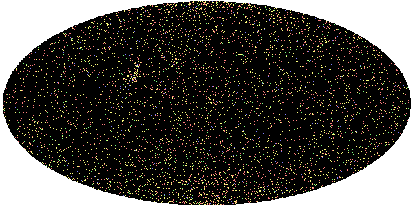 harta stelara cu cele mai apropiate 10000 stele din lista hipparcos