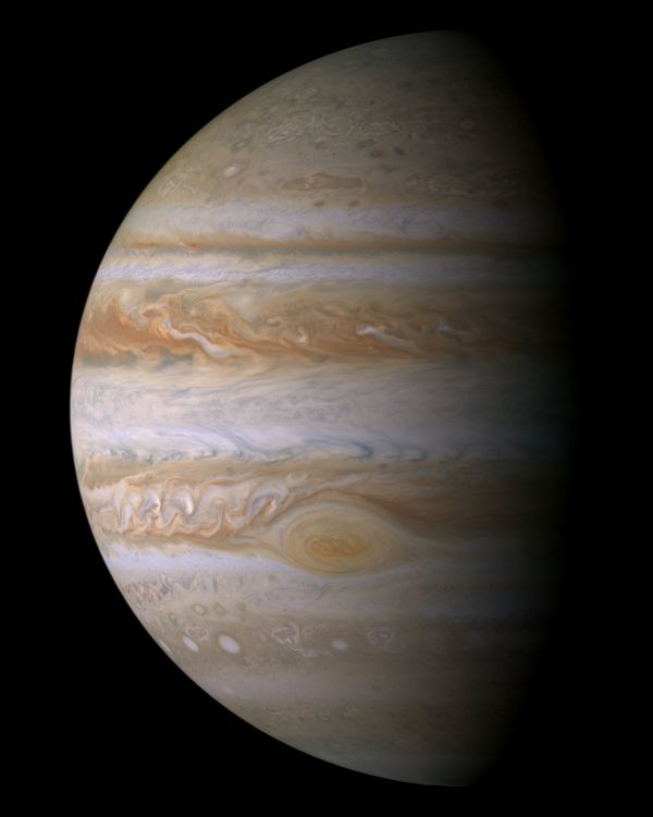 planeta Jupiter pozat de sonda Cassini