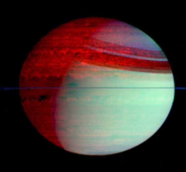 Saturn - cldur intern n lumin infra roie