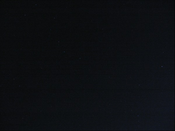 Constelaiile Ursa Major, Bootes, Corona Borealis i steaua Arcturus vzute de la latitudine 45 nord, 280 m altitudine in luna furar 7514 (februarie 2006)